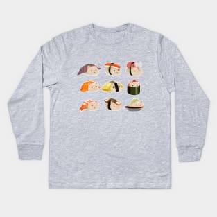 Sushi Cat Kids Long Sleeve T-Shirt
